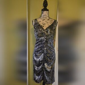 Collection by Dressbarn, size 8, Silver/Black dress